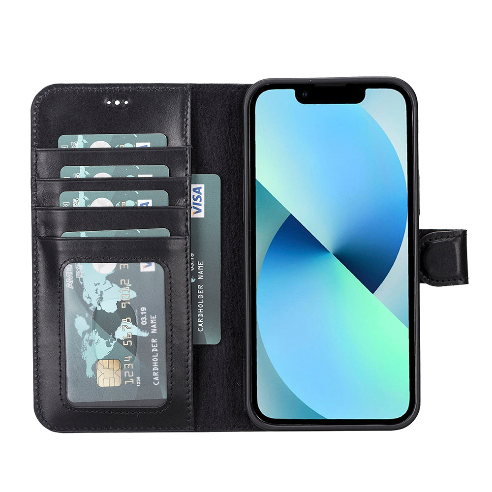 Magic iPhone 13 Pro Max Detachable Leather Wallet Case