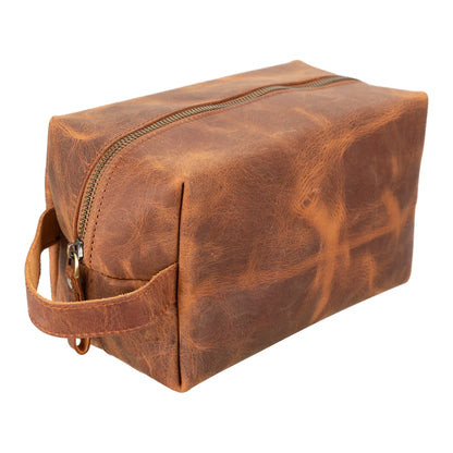 Eve Dopp Kit, X Large Kulturbeutel aus echtem Leder aus echtem Leder