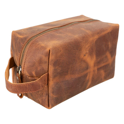 Eve Dopp Kit, Medium Kulturbeutel aus echtem Leder aus echtem Leder