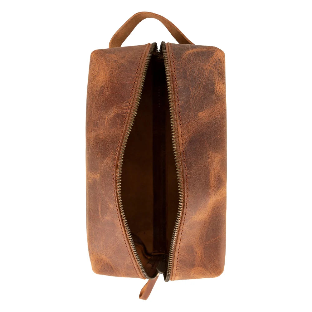 Eve Dopp Kit, Medium Kulturbeutel aus echtem Leder aus echtem Leder