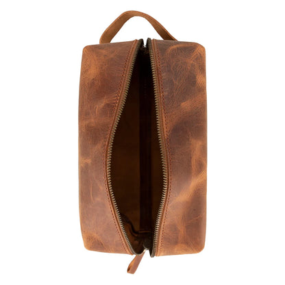 Eve Dopp Kit, X Large Kulturbeutel aus echtem Leder aus echtem Leder