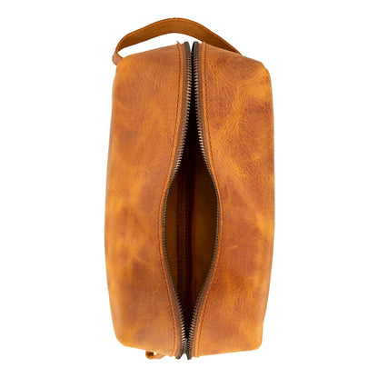 Eve Dopp Kit, X Large Kulturbeutel aus echtem Leder aus echtem Leder