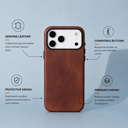 Prestige iPhone 18 Pro / 17 Pro Leather Case