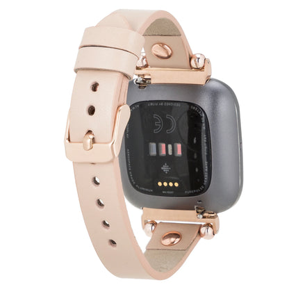 Ferro with Rose Gold Trok Lederarmband für Apple Watch aus echtem Leder