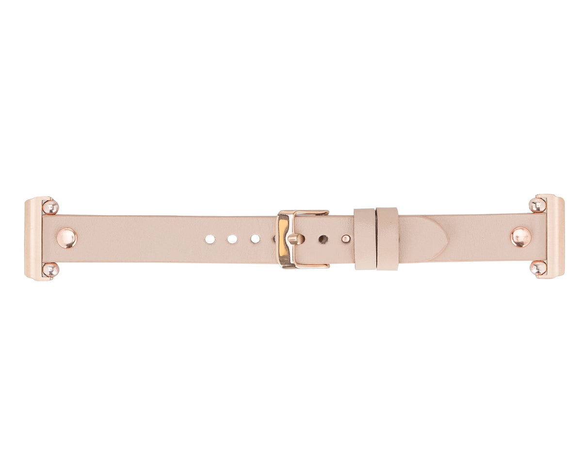 Ferro with Rose Gold Trok Lederarmband für Apple Watch aus echtem Leder
