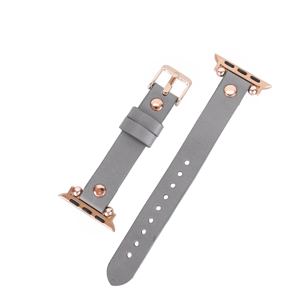 Ferro with Rose Gold Trok Lederarmband für Apple Watch aus echtem Leder
