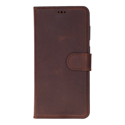 Magic Abnehmbar Leder Wallet Case für Samsung Galaxy S26 aus echtem Leder