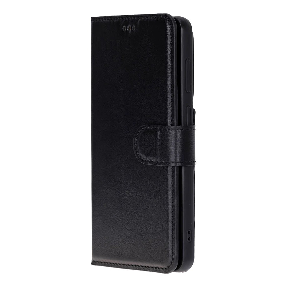 Magic Abnehmbar Leder Wallet Case für Samsung Galaxy S26 aus echtem Leder