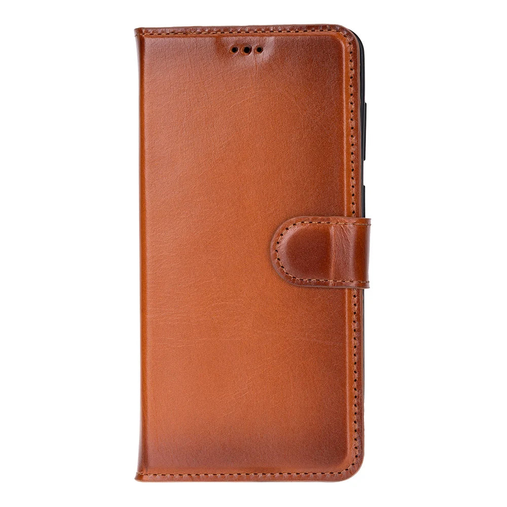 Magic Abnehmbar Leder Wallet Case für Samsung Galaxy S26 aus echtem Leder