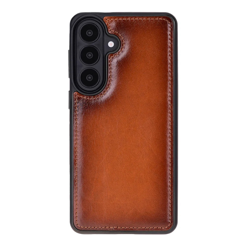 Magic Abnehmbar Leder Wallet Case für Samsung Galaxy S26 aus echtem Leder