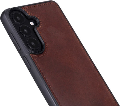Magic Abnehmbar Leder Wallet Case für Samsung Galaxy S26 aus echtem Leder