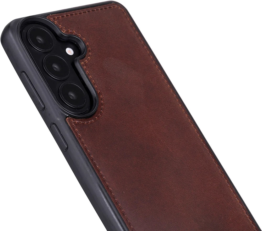 Magic Abnehmbar Leder Wallet Case für Samsung Galaxy S26 aus echtem Leder