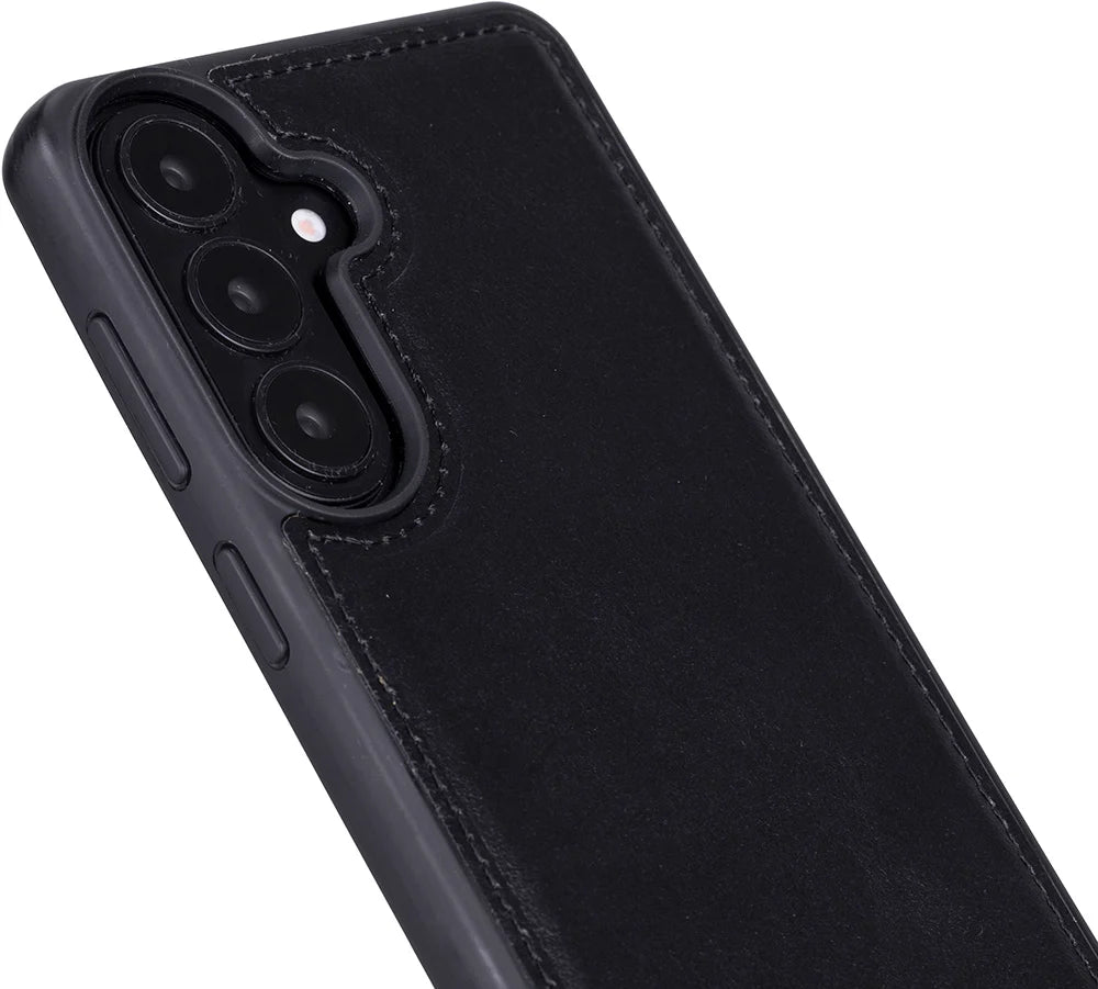 Magic Abnehmbar Leder Wallet Case für Samsung Galaxy S26 aus echtem Leder