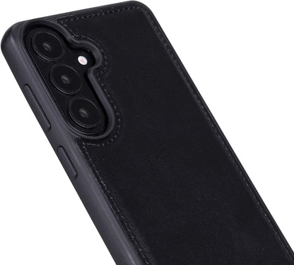 Magic Abnehmbar Leder Wallet Case für Samsung Galaxy S26 aus echtem Leder