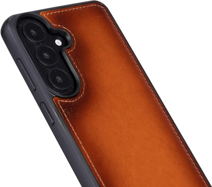 Magic Abnehmbar Leder Wallet Case für Samsung Galaxy S26 aus echtem Leder