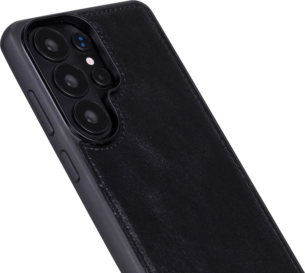 Magic Abnehmbar Leder Wallet Case für Samsung Galaxy S26 Ultra aus echtem Leder