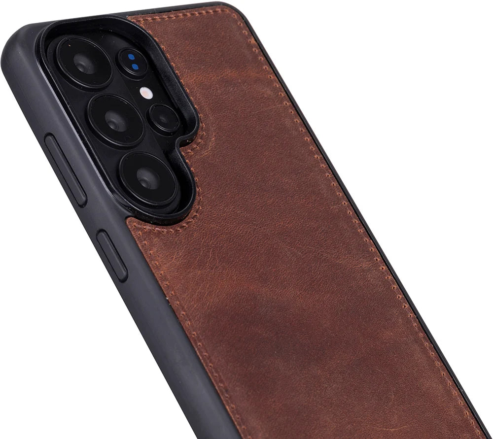 Magic Abnehmbar Leder Wallet Case für Samsung Galaxy S26 Ultra aus echtem Leder