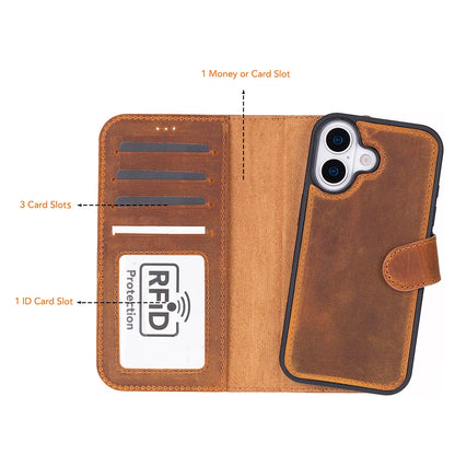Magic iPhone  17 Leather Detachable Wallet Case