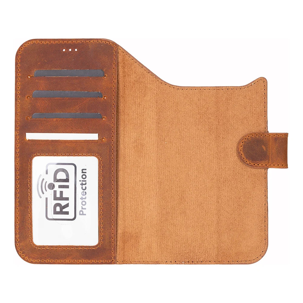 Magic iPhone 17 Air Leather Detachable Wallet Case