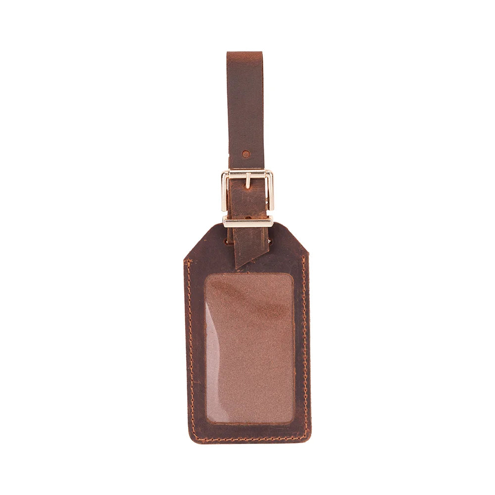 Uno Luggage Tag aus echtem Leder aus echtem Leder