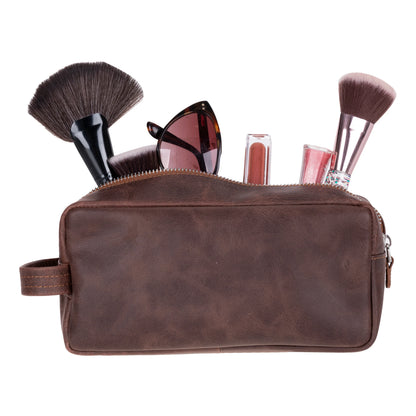 Biel Dopp Kit Kulturbeutel aus echtem Leder aus echtem Leder