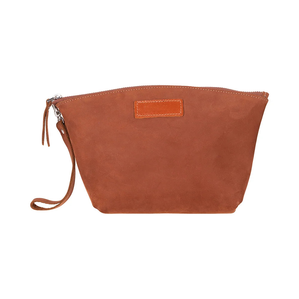 Luna Leather Makeup Bag