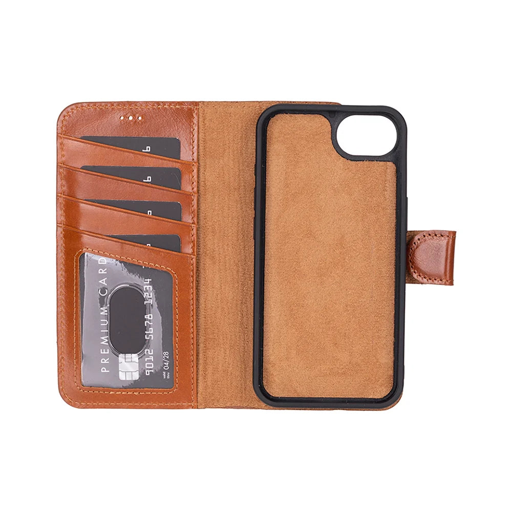 Magic iPhone 17E/16E Detachable Leather Wallet Case