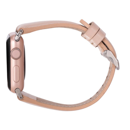 Schmal Lederarmband für Apple Watch aus echtem Leder