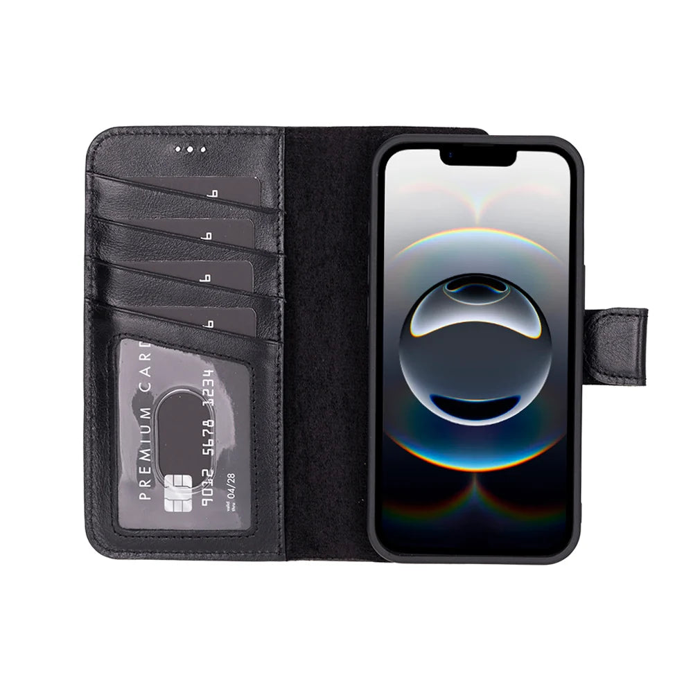 Magic iPhone 17E/16E Detachable Leather Wallet Case