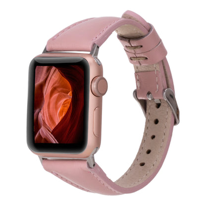 Schmal Lederarmband für Apple Watch aus echtem Leder