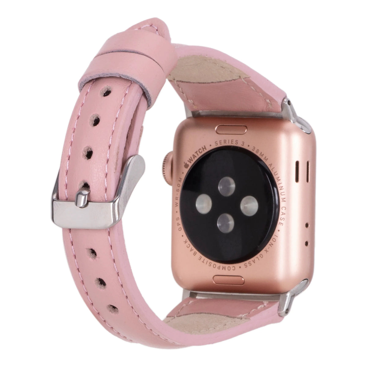 Schmal Lederarmband für Apple Watch aus echtem Leder