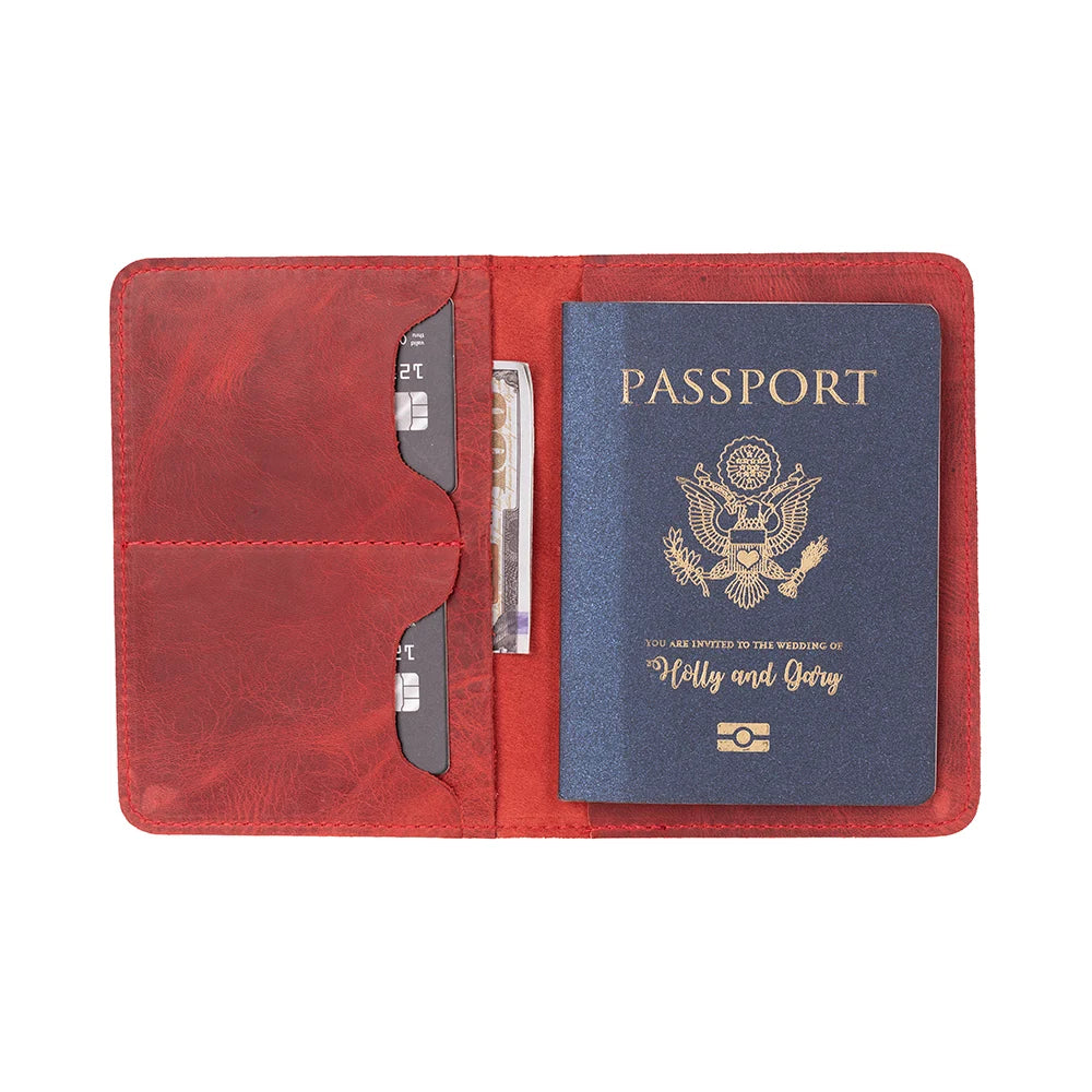 Viaggio Passport Geldbörse aus echtem Leder aus echtem Leder