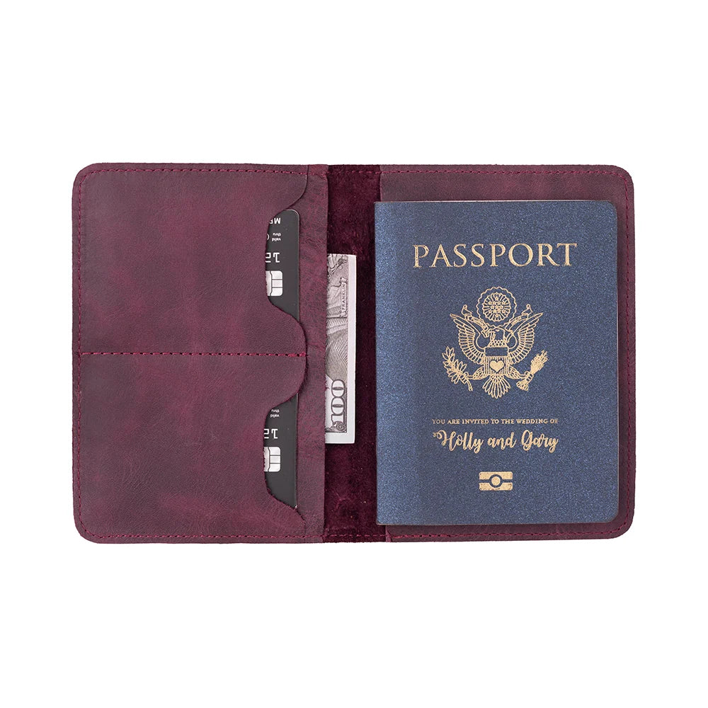 Viaggio Passport Geldbörse aus echtem Leder aus echtem Leder