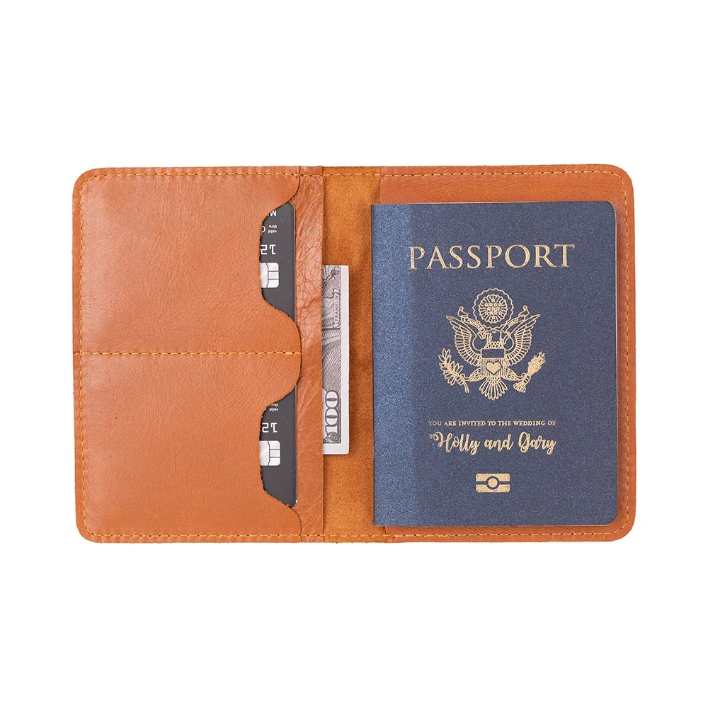 Viaggio Passport Geldbörse aus echtem Leder aus echtem Leder