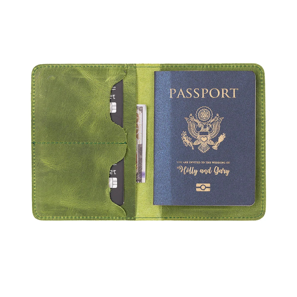 Viaggio Passport Geldbörse aus echtem Leder aus echtem Leder