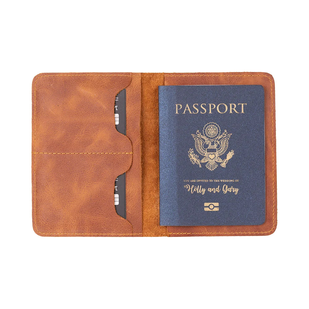 Viaggio Passport Geldbörse aus echtem Leder aus echtem Leder