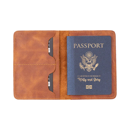 Viaggio Passport Geldbörse aus echtem Leder aus echtem Leder