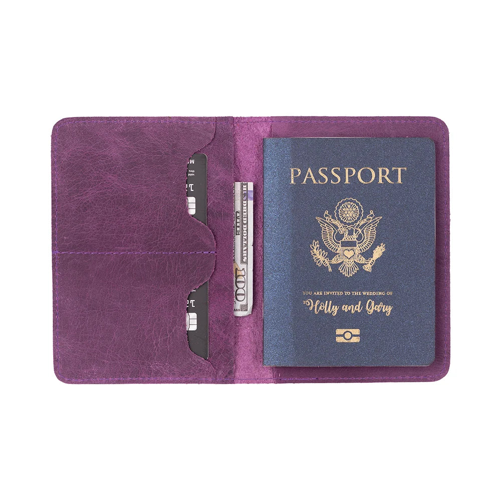 Viaggio Passport Geldbörse aus echtem Leder aus echtem Leder