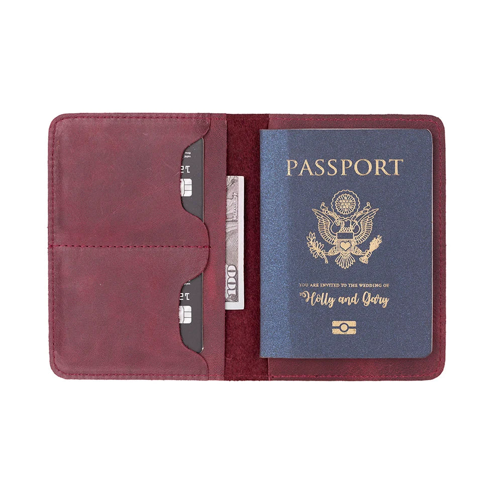 Viaggio Passport Geldbörse aus echtem Leder aus echtem Leder