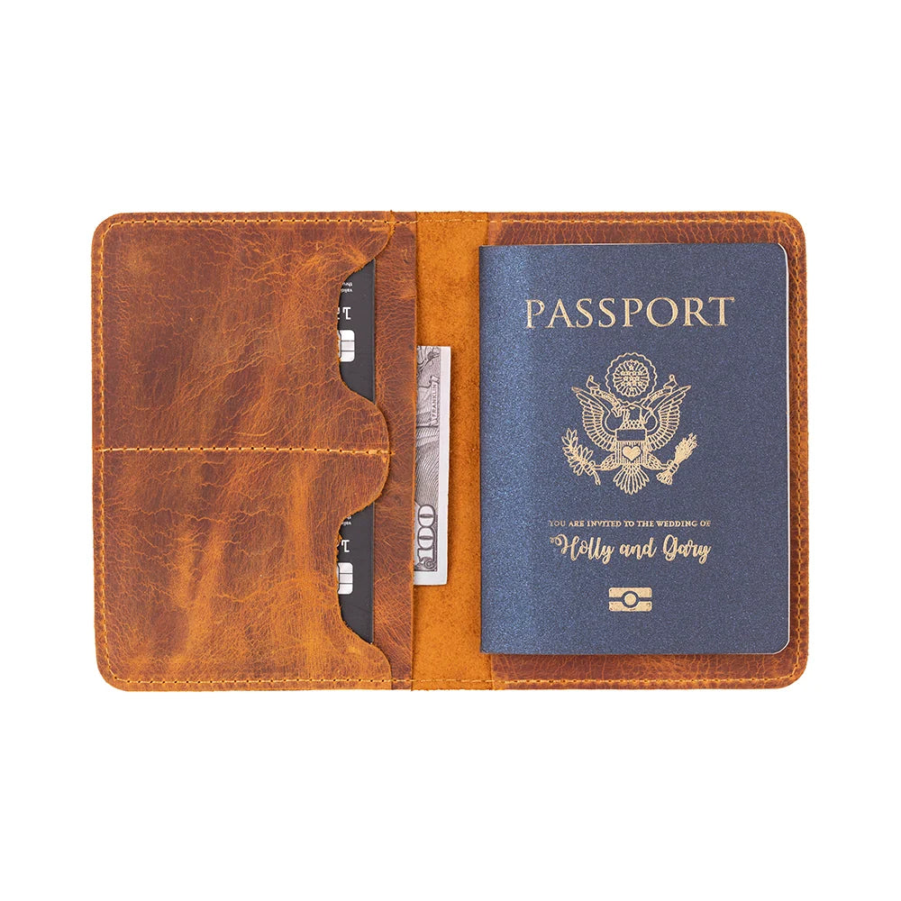 Viaggio Passport Geldbörse aus echtem Leder aus echtem Leder