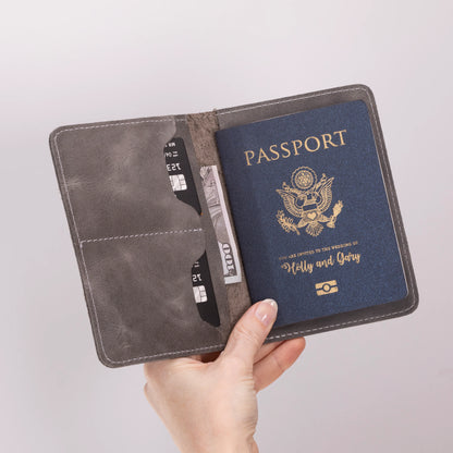 Viaggio Passport Geldbörse aus echtem Leder aus echtem Leder