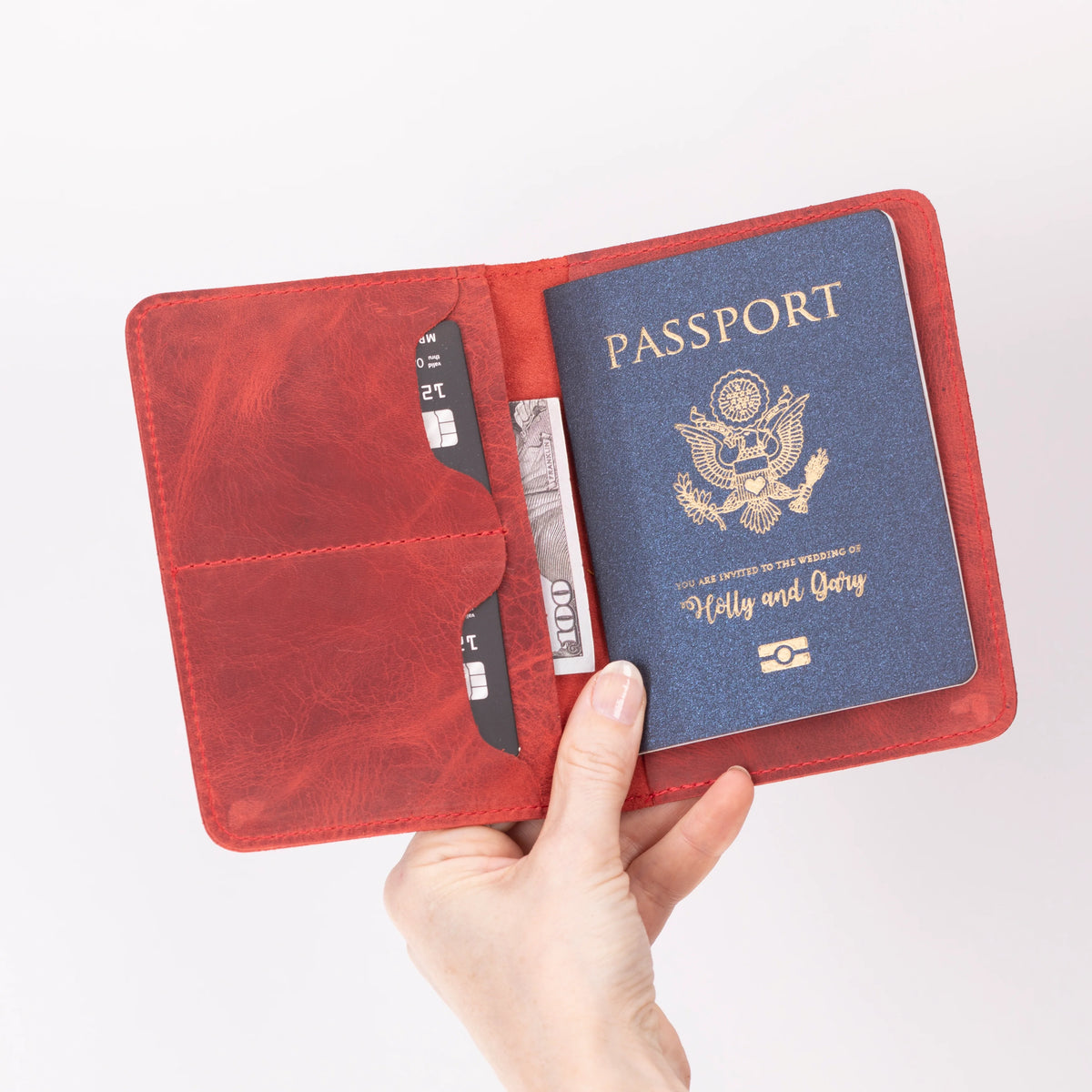 Viaggio Passport Geldbörse aus echtem Leder aus echtem Leder