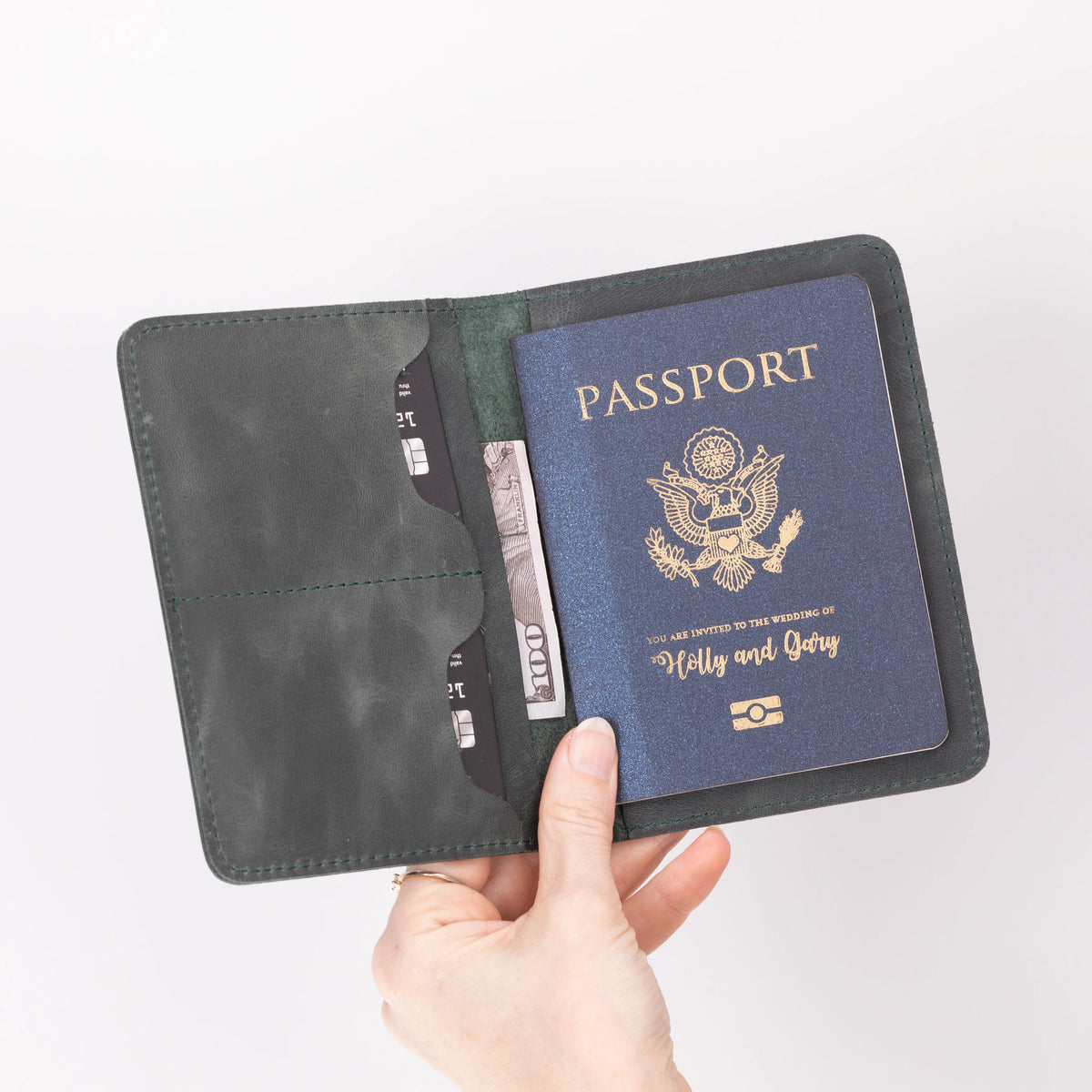 Viaggio Passport Geldbörse aus echtem Leder aus echtem Leder