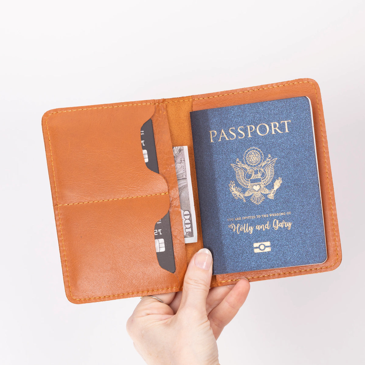 Viaggio Passport Geldbörse aus echtem Leder aus echtem Leder