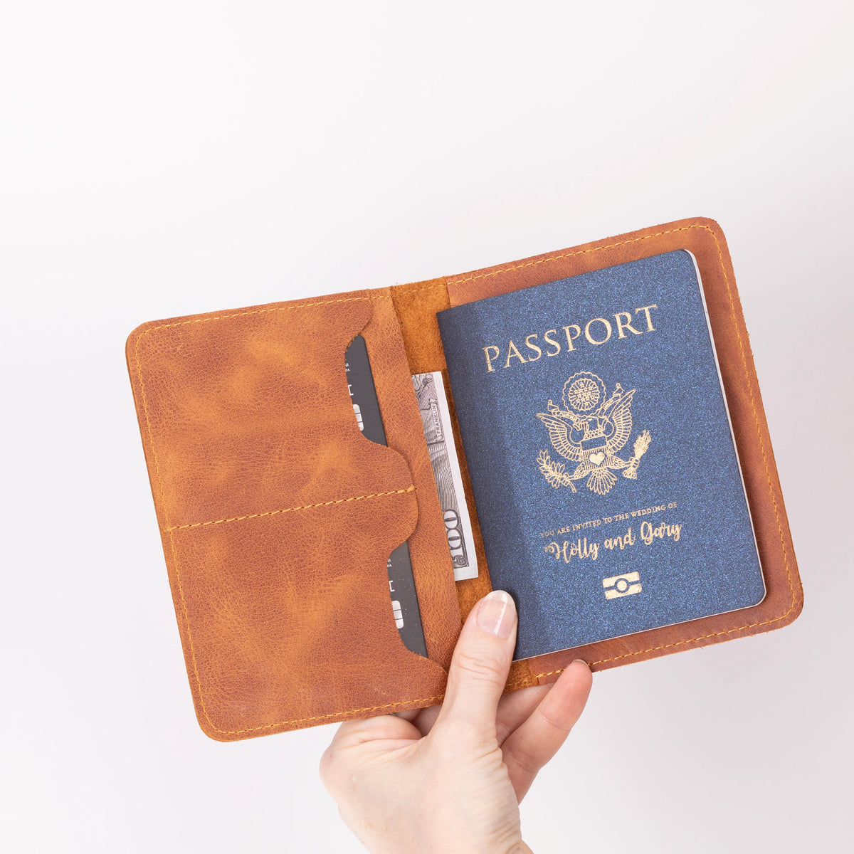 Viaggio Passport Geldbörse aus echtem Leder aus echtem Leder