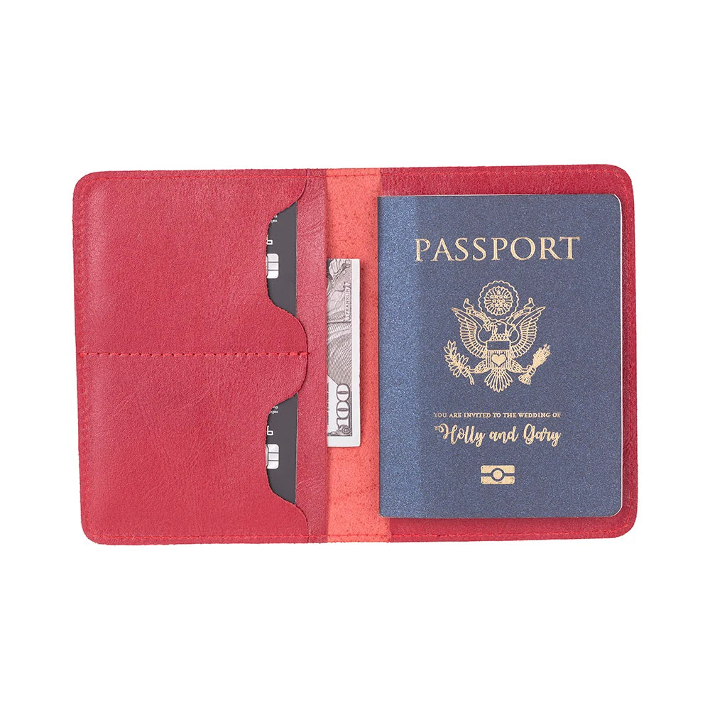 Viaggio Passport Geldbörse aus echtem Leder aus echtem Leder
