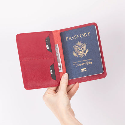 Viaggio Passport Geldbörse aus echtem Leder aus echtem Leder