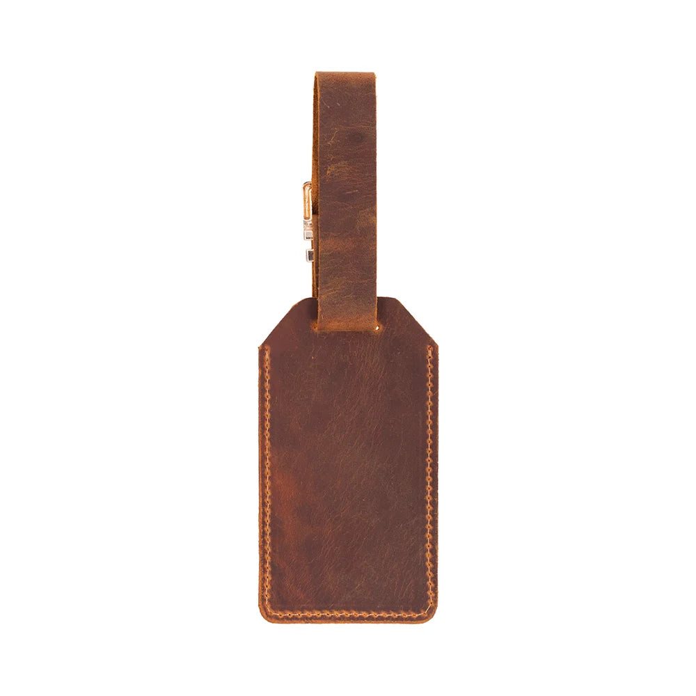 Uno Luggage Tag aus echtem Leder aus echtem Leder