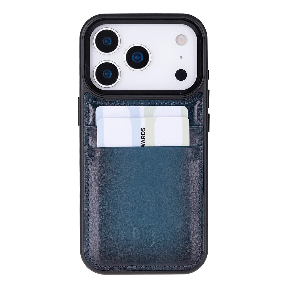 Flex Cover Leather iPhone 18 Pro / 17 Pro Case with Card Holder