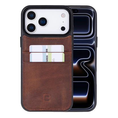 Flex Cover Leather iPhone 18 Pro Max / 17 Pro Max Case with Card Holder